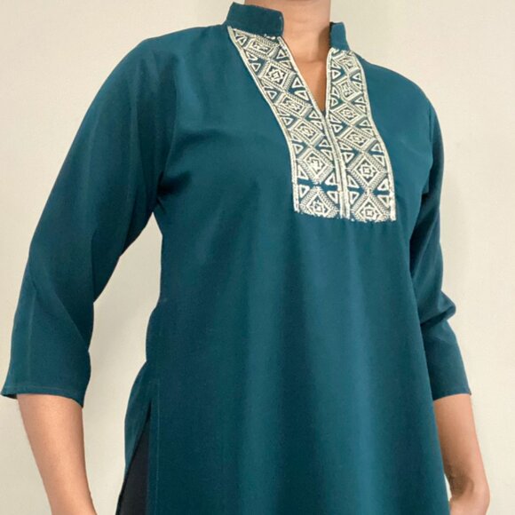 Indian 3/4 Sleeve Tunic - Picture 5 of 5